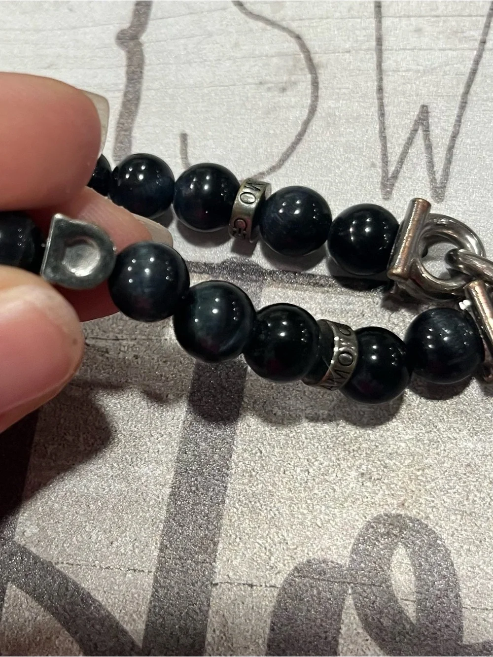 Ferragamo Double Gancini Beaded Stretch Bracelet